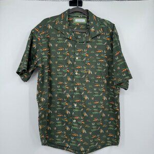Alex Cannon men's short sleeve shirt size men’s XL campers recreational green